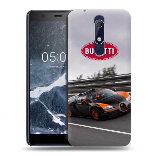 Дизайнерский пластиковый чехол для Nokia 5.1 Bugatti