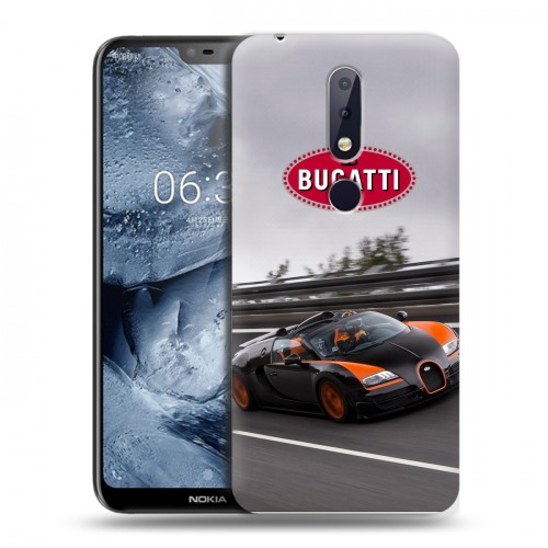 Дизайнерский силиконовый чехол для Nokia 6.1 Plus Bugatti