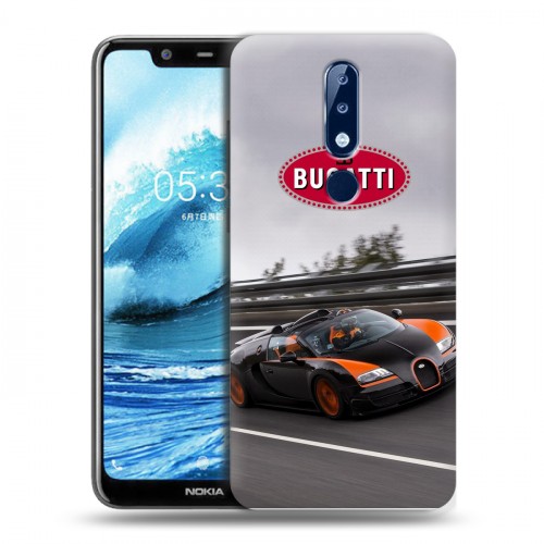 Дизайнерский пластиковый чехол для Nokia 5.1 Plus Bugatti