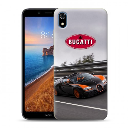 Дизайнерский силиконовый чехол для Xiaomi RedMi 7A Bugatti