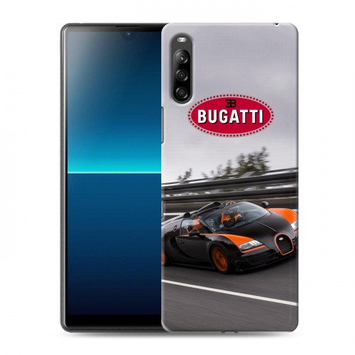 Дизайнерский силиконовый с усиленными углами чехол для Sony Xperia L4 Bugatti