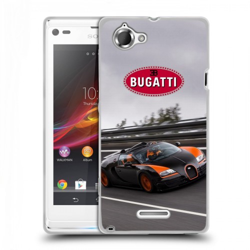 Дизайнерский пластиковый чехол для Sony Xperia L Bugatti