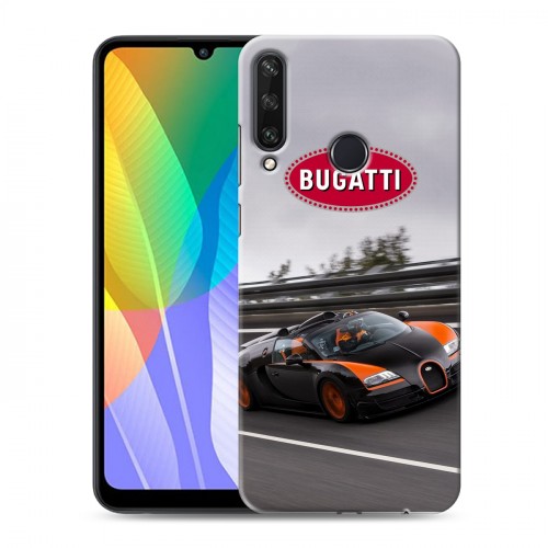 Дизайнерский пластиковый чехол для Huawei Y6p Bugatti