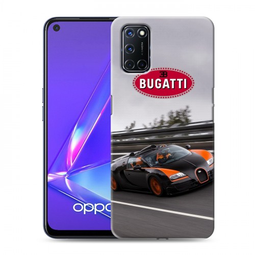 Дизайнерский пластиковый чехол для OPPO A52 Bugatti