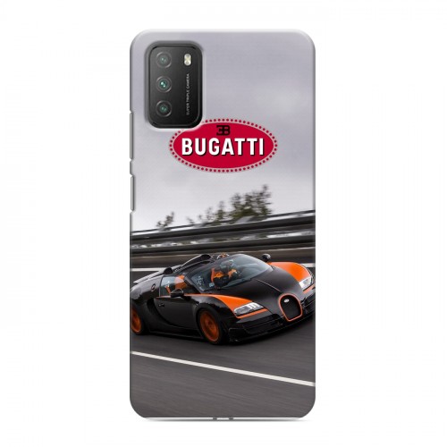 Дизайнерский пластиковый чехол для Xiaomi Poco M3 Bugatti