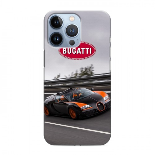 Дизайнерский силиконовый чехол для Iphone 13 Pro Bugatti