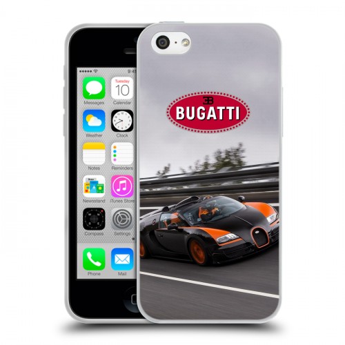 Дизайнерский пластиковый чехол для Iphone 5c Bugatti