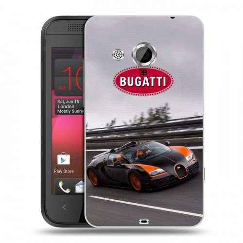 Дизайнерский пластиковый чехол для HTC Desire 200 Bugatti