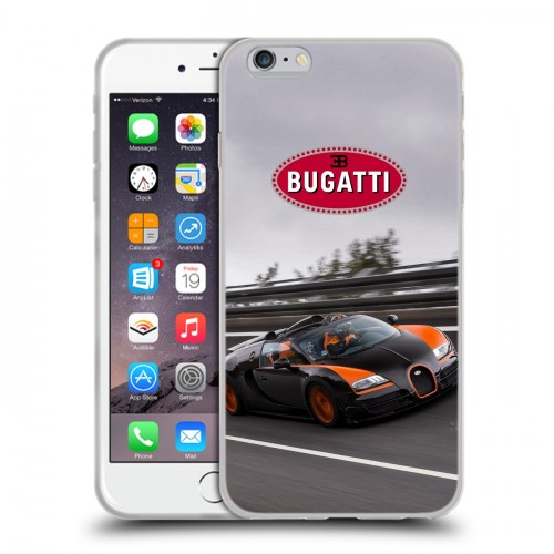 Дизайнерский силиконовый чехол для Iphone 6 Plus/6s Plus Bugatti