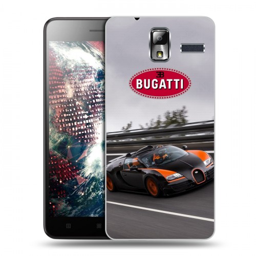 Дизайнерский силиконовый чехол для Lenovo S580 Ideaphone Bugatti