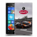 Дизайнерский пластиковый чехол для Microsoft Lumia 435 Bugatti