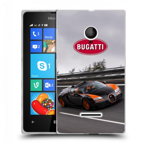 Дизайнерский пластиковый чехол для Microsoft Lumia 435 Bugatti