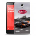 Дизайнерский силиконовый чехол для Xiaomi RedMi Note Bugatti