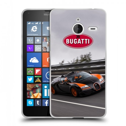 Дизайнерский пластиковый чехол для Microsoft Lumia 640 XL Bugatti