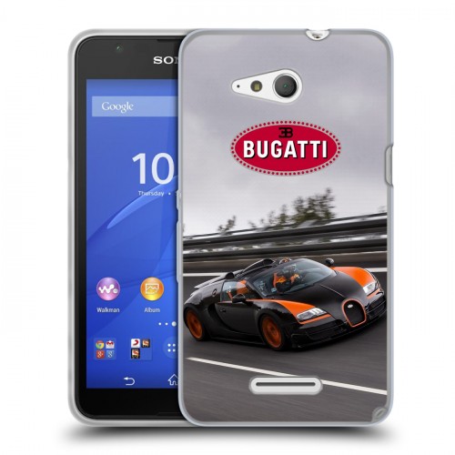 Дизайнерский пластиковый чехол для Sony Xperia E4g Bugatti