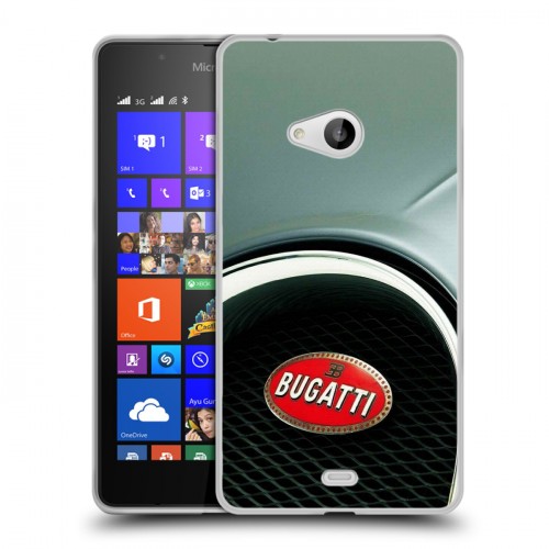 Дизайнерский пластиковый чехол для Microsoft Lumia 540 Bugatti