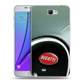 Дизайнерский пластиковый чехол для Samsung Galaxy Note 2 Bugatti