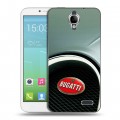 Дизайнерский силиконовый чехол для Alcatel One Touch Idol Bugatti