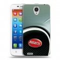 Дизайнерский пластиковый чехол для Lenovo S650 Ideaphone Bugatti