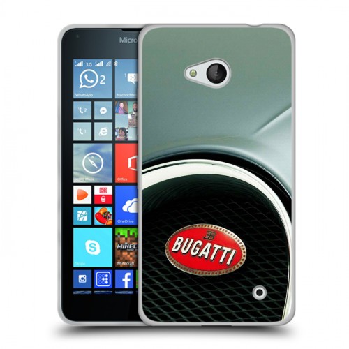 Дизайнерский пластиковый чехол для Microsoft Lumia 640 Bugatti