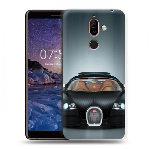 Дизайнерский пластиковый чехол для Nokia 7 Plus Bugatti