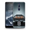 Дизайнерский пластиковый чехол для Nokia 5.1 Bugatti