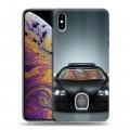 Дизайнерский силиконовый чехол для Iphone Xs Max Bugatti