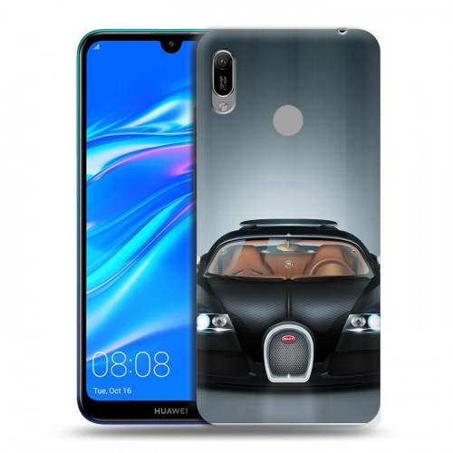 Дизайнерский пластиковый чехол для Huawei Y6 (2019) Bugatti