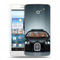 Дизайнерский пластиковый чехол для Huawei Ascend D2 Bugatti