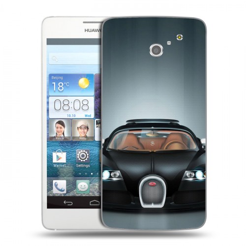 Дизайнерский пластиковый чехол для Huawei Ascend D2 Bugatti