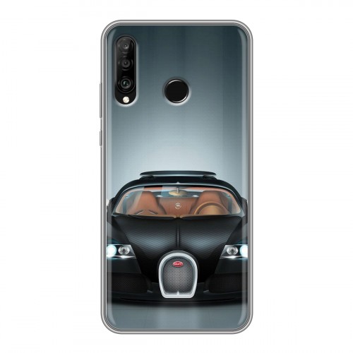 Дизайнерский силиконовый чехол для Huawei P30 Lite Bugatti