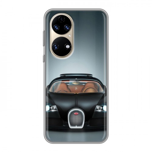 Дизайнерский силиконовый чехол для Huawei P50 Pro Bugatti