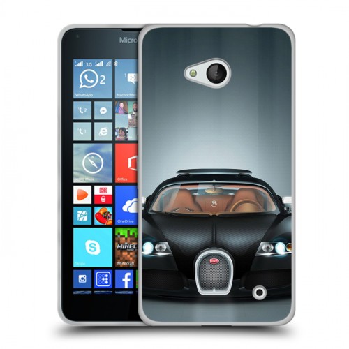 Дизайнерский пластиковый чехол для Microsoft Lumia 640 Bugatti