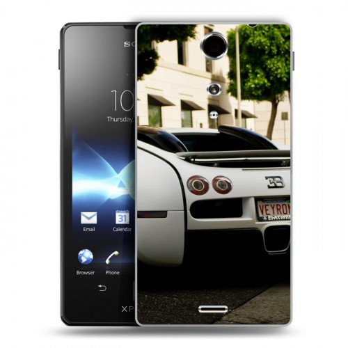 Дизайнерский пластиковый чехол для Sony Xperia TX Bugatti