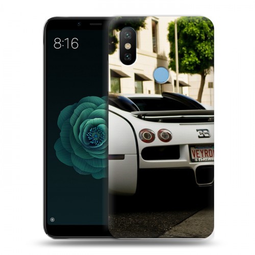 Дизайнерский силиконовый чехол для Xiaomi Mi A2 Bugatti