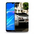 Дизайнерский пластиковый чехол для Huawei Y6 (2019) Bugatti