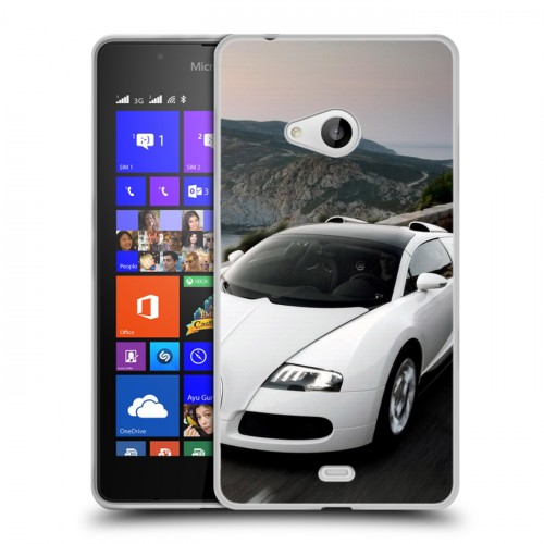 Дизайнерский пластиковый чехол для Microsoft Lumia 540 Bugatti