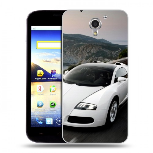 Дизайнерский пластиковый чехол для ZTE Blade A510 Bugatti