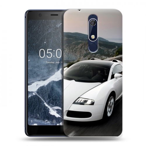 Дизайнерский пластиковый чехол для Nokia 5.1 Bugatti