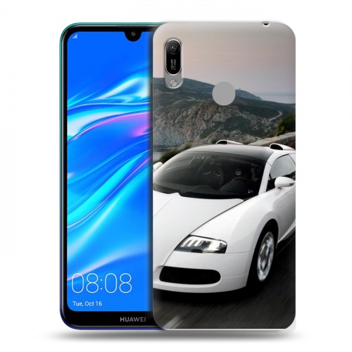 Дизайнерский пластиковый чехол для Huawei Y6 (2019) Bugatti