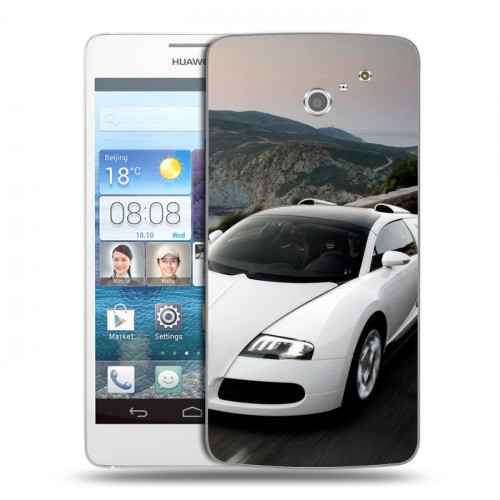 Дизайнерский пластиковый чехол для Huawei Ascend D2 Bugatti