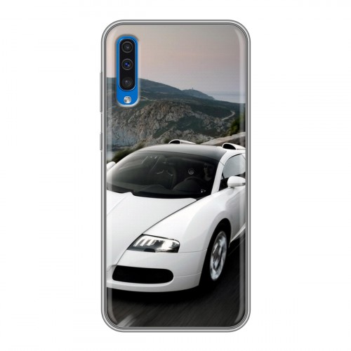 Дизайнерский силиконовый чехол для Samsung Galaxy A50 Bugatti