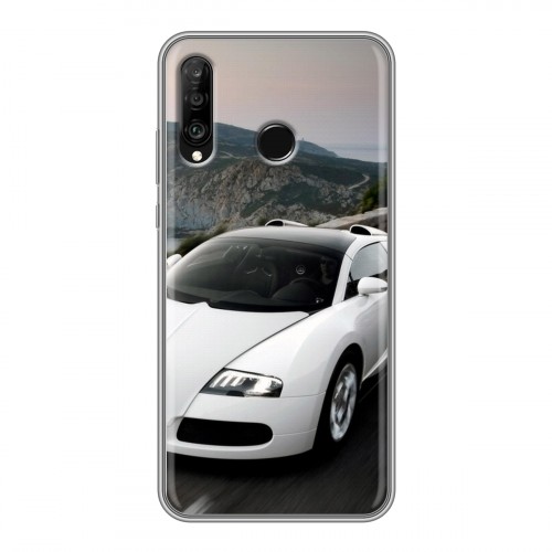 Дизайнерский силиконовый чехол для Huawei P30 Lite Bugatti