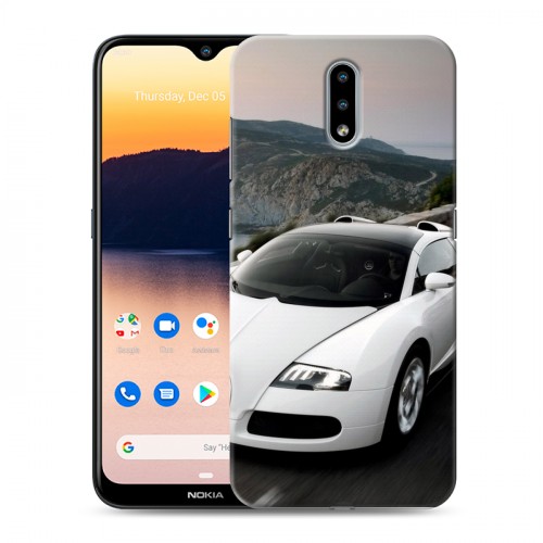 Дизайнерский силиконовый с усиленными углами чехол для Nokia 2.3 Bugatti