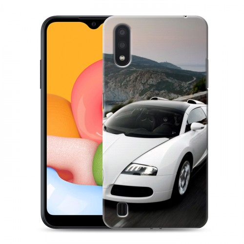 Дизайнерский силиконовый чехол для Samsung Galaxy M01 Bugatti