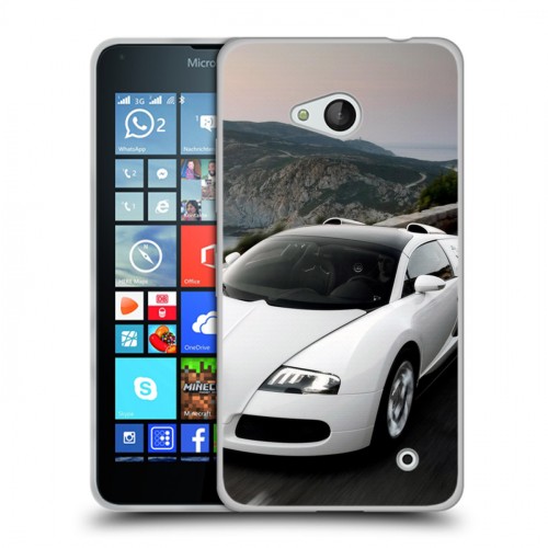 Дизайнерский пластиковый чехол для Microsoft Lumia 640 Bugatti