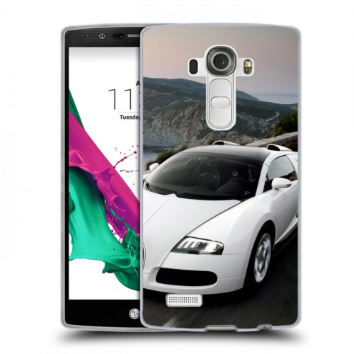 Дизайнерский пластиковый чехол для LG G4 Bugatti