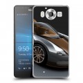 Дизайнерский пластиковый чехол для Microsoft Lumia 950 Bugatti