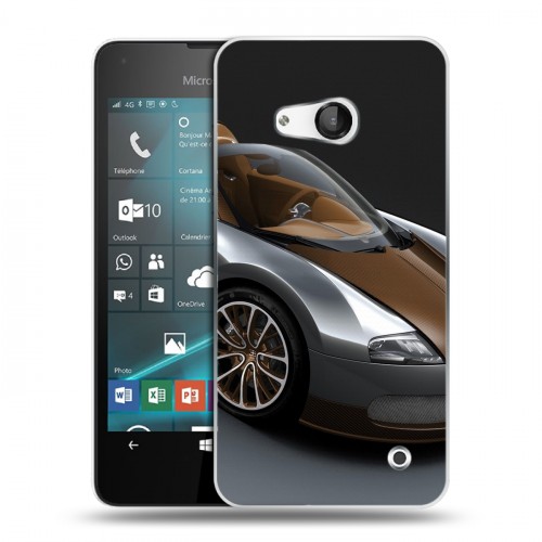 Дизайнерский пластиковый чехол для Microsoft Lumia 550 Bugatti