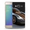 Дизайнерский пластиковый чехол для Samsung Z3 Bugatti